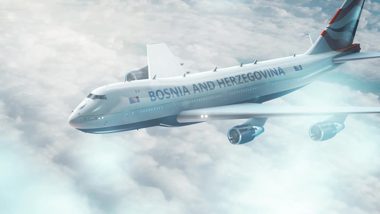 飞机飞往波斯尼亚和黑塞哥维那视频下载