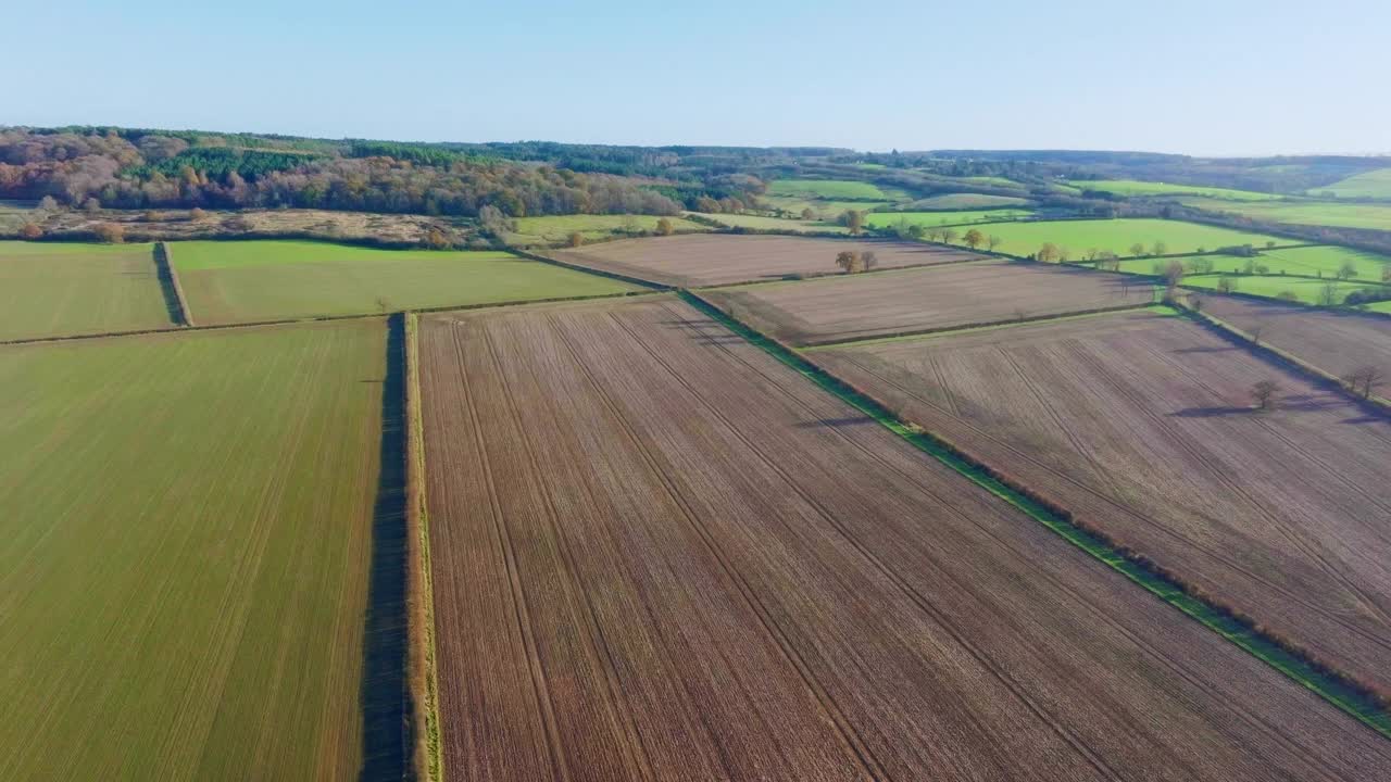 英国广阔的耕地视频下载