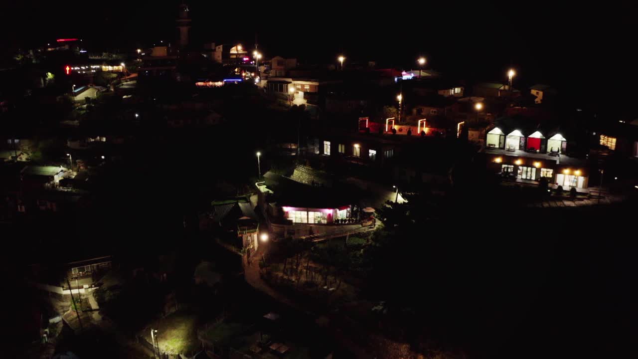 韩国江原道东海市村的夜景视频下载