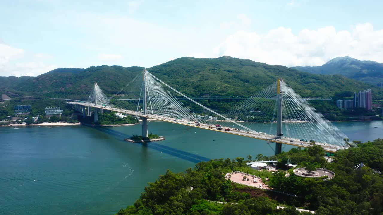 香港青马大桥视频素材
