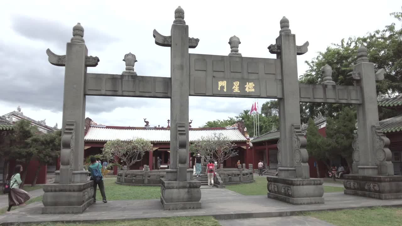三亚亚洲古城文庙视频素材