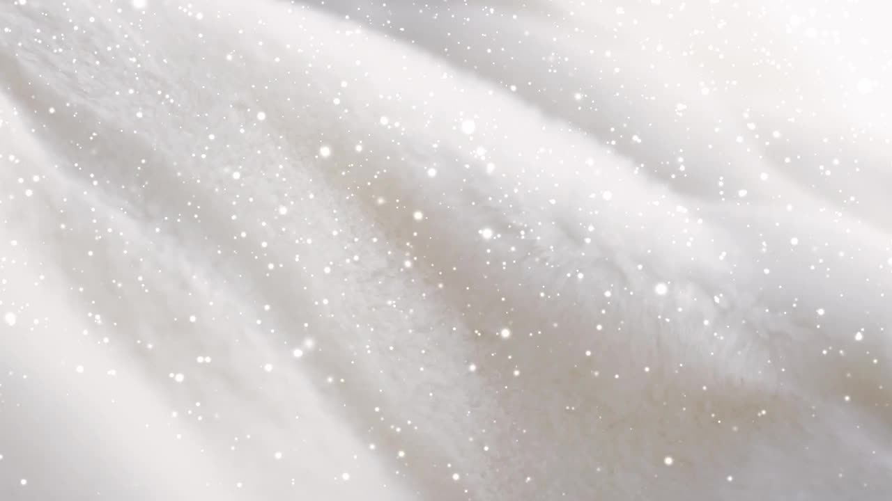 圣诞假期背景，雪白的绒毛质感视频下载