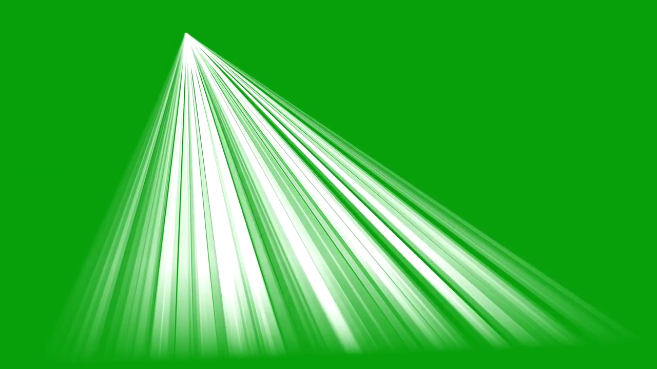 光线运动图形与绿色屏幕背景视频素材