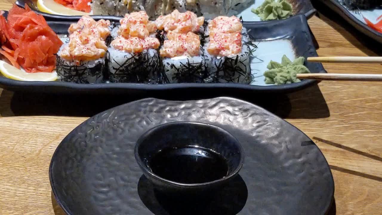 寿司卷视频素材