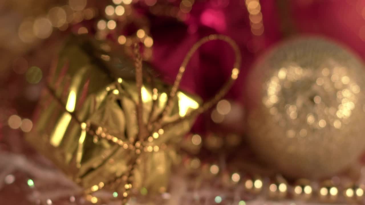 神圣的圣诞新年庆祝装饰视频素材
