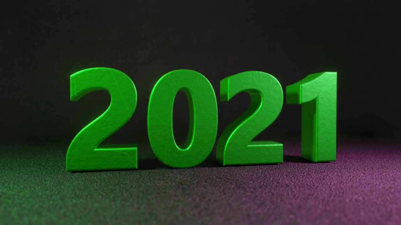 毁灭新年将2021年改为2022年视频素材