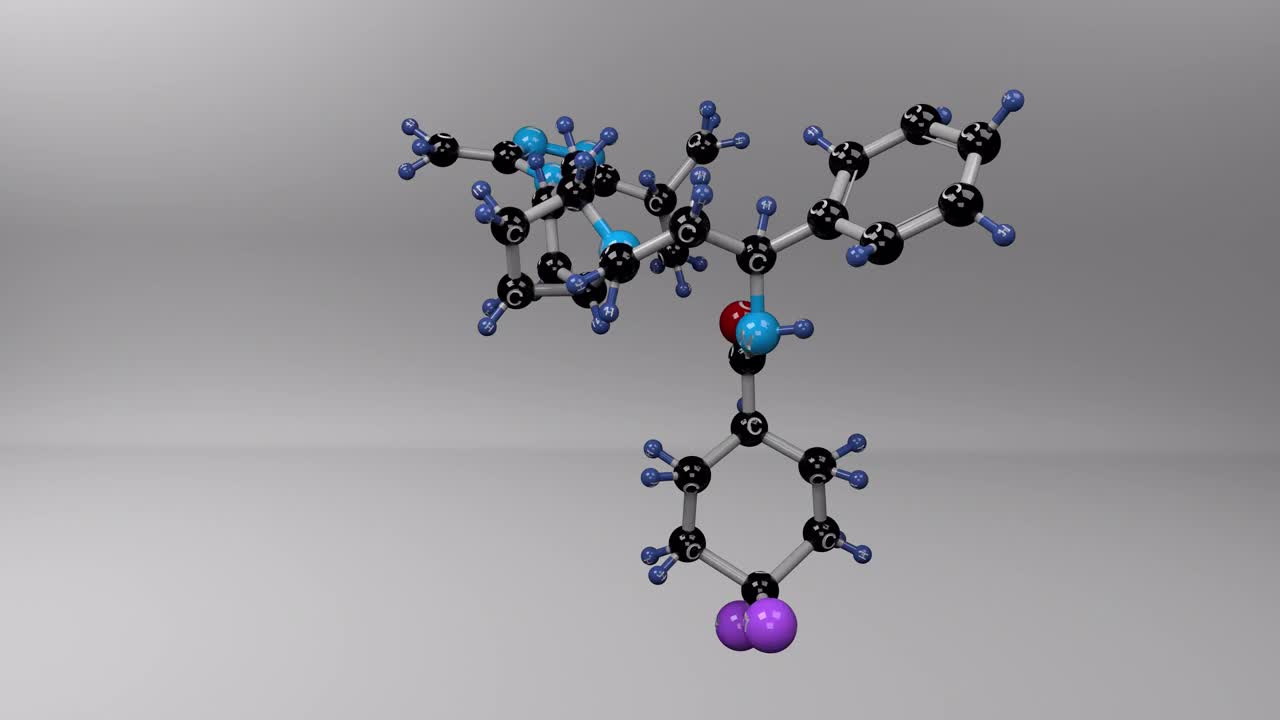 Maraviroc分子。视频素材