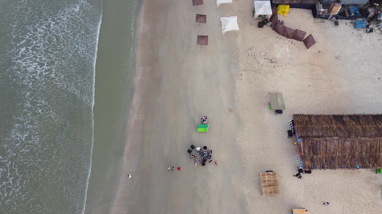 海滩观点空中视频下载