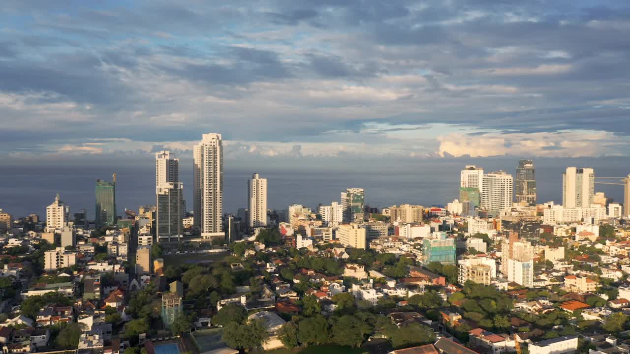 斯里兰卡科伦坡市美丽的日出景色视频下载