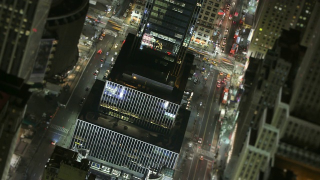 纽约市交通时间流逝高于倾斜偏移视频素材