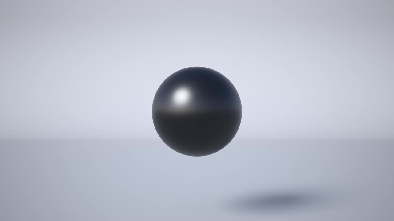 3D动画的合并球，一滴油在一个单一的碗，一个球体，一个大的水滴视频下载