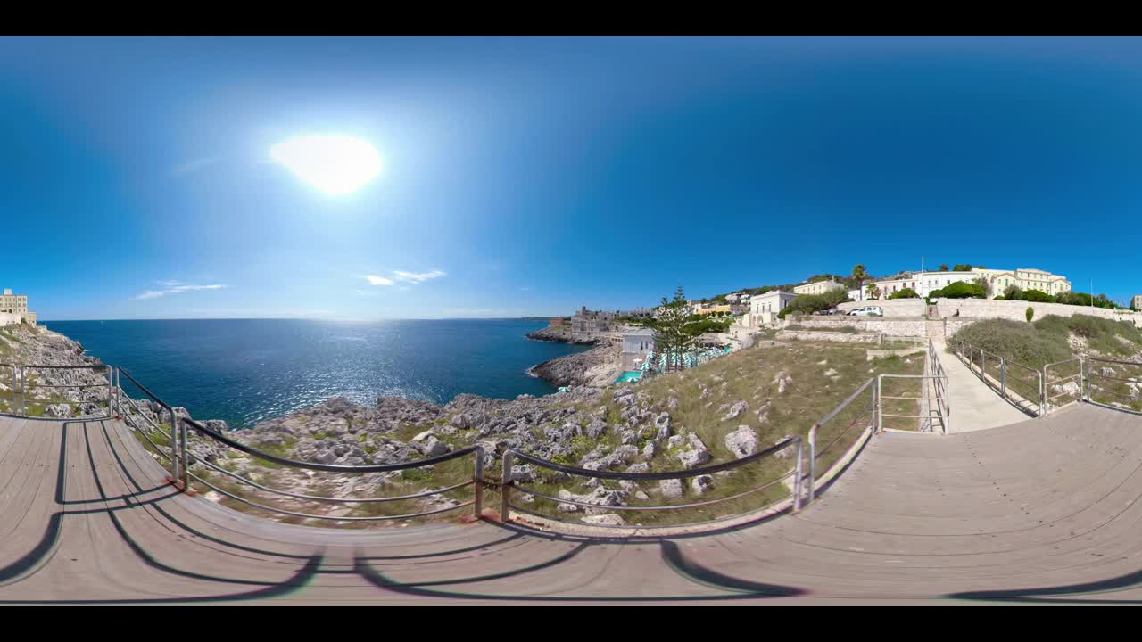 360 VR /亚得里亚海之城视频素材