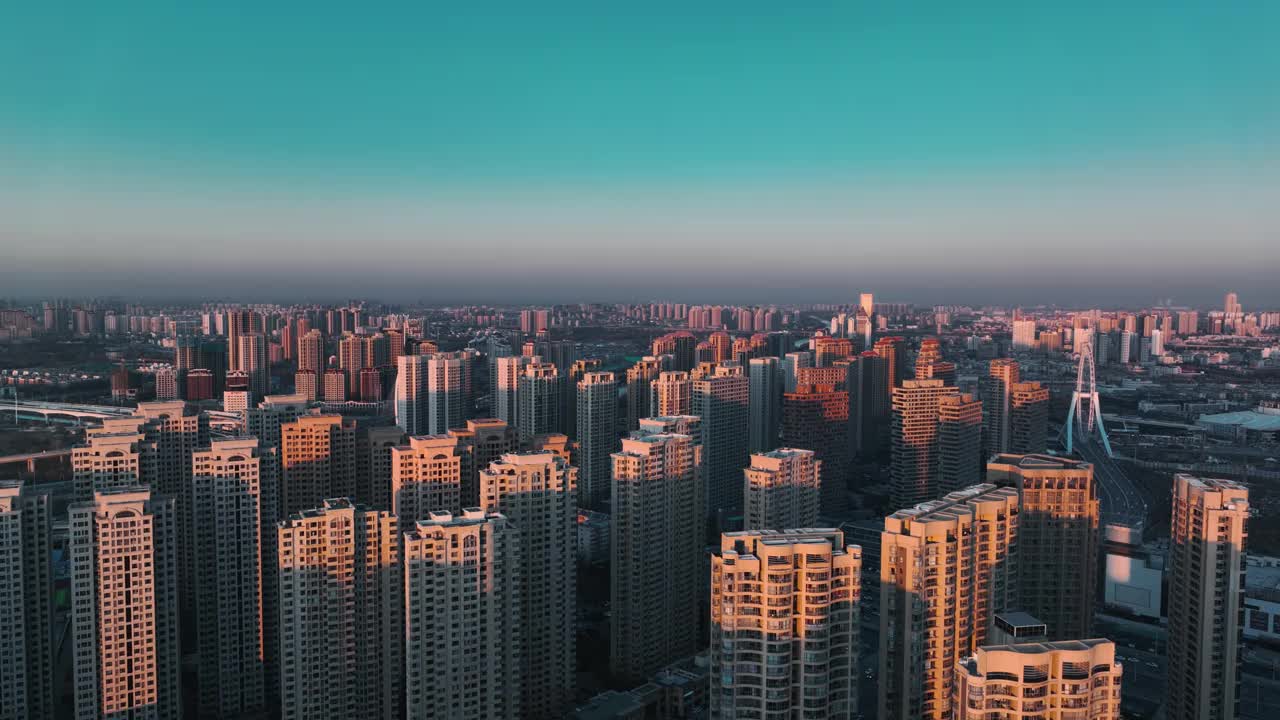 城市鸟瞰图视频素材