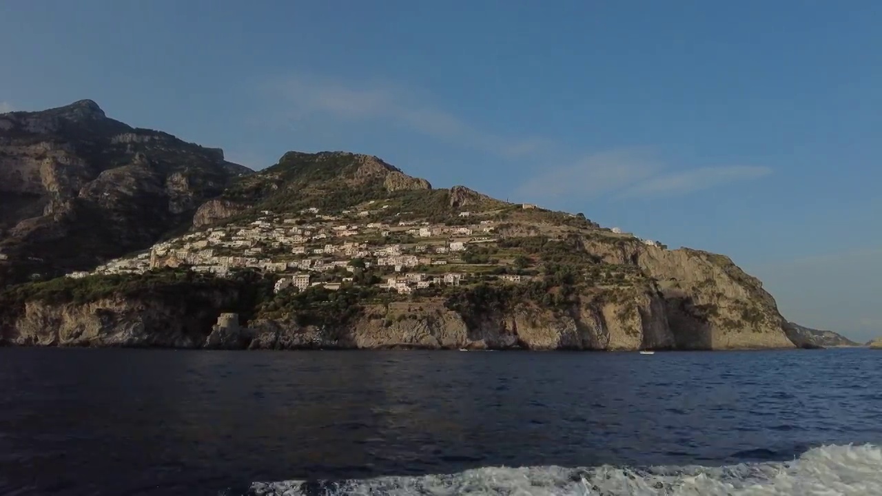 阿马尔菲海岸的海景视频下载