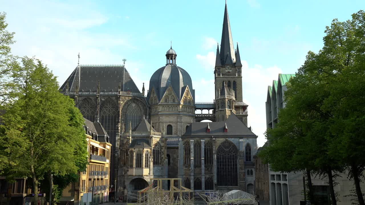 亚琛大教堂视频素材