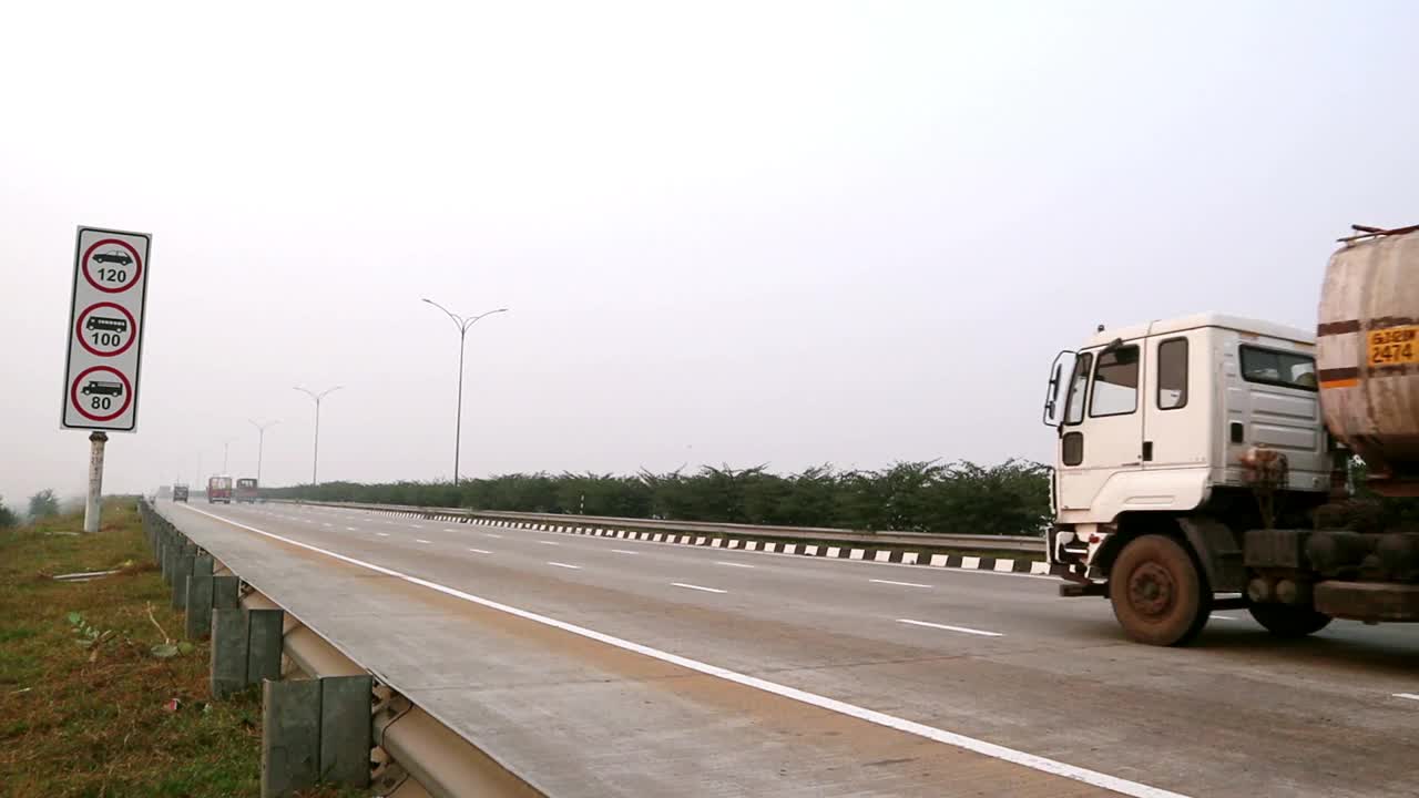 西部周边高速公路，哈里亚纳邦，印度视频素材