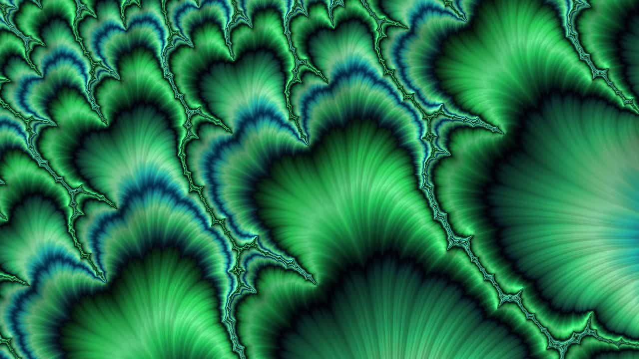 摘要CGI绿色迷幻运动植物背景。迷幻运动背景视频素材