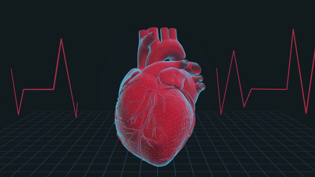 心脏感染疾病心跳- 4K循环医学背景视频下载