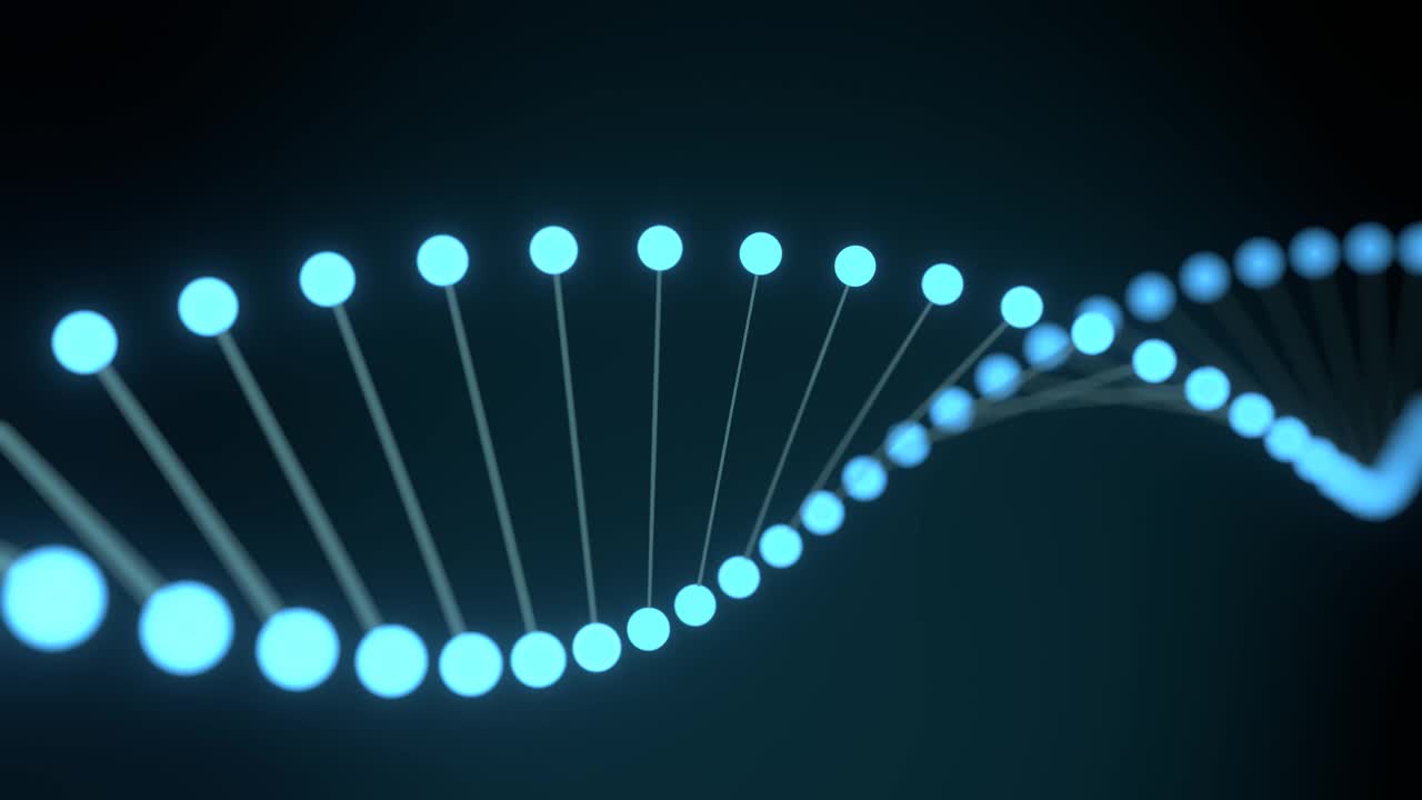 DNA链视频片段。视频素材