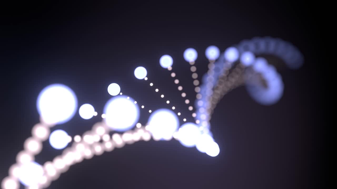 DNA链视频片段。视频素材