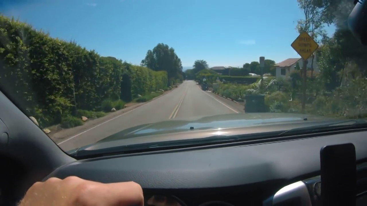 开车经过加州马里布视频下载