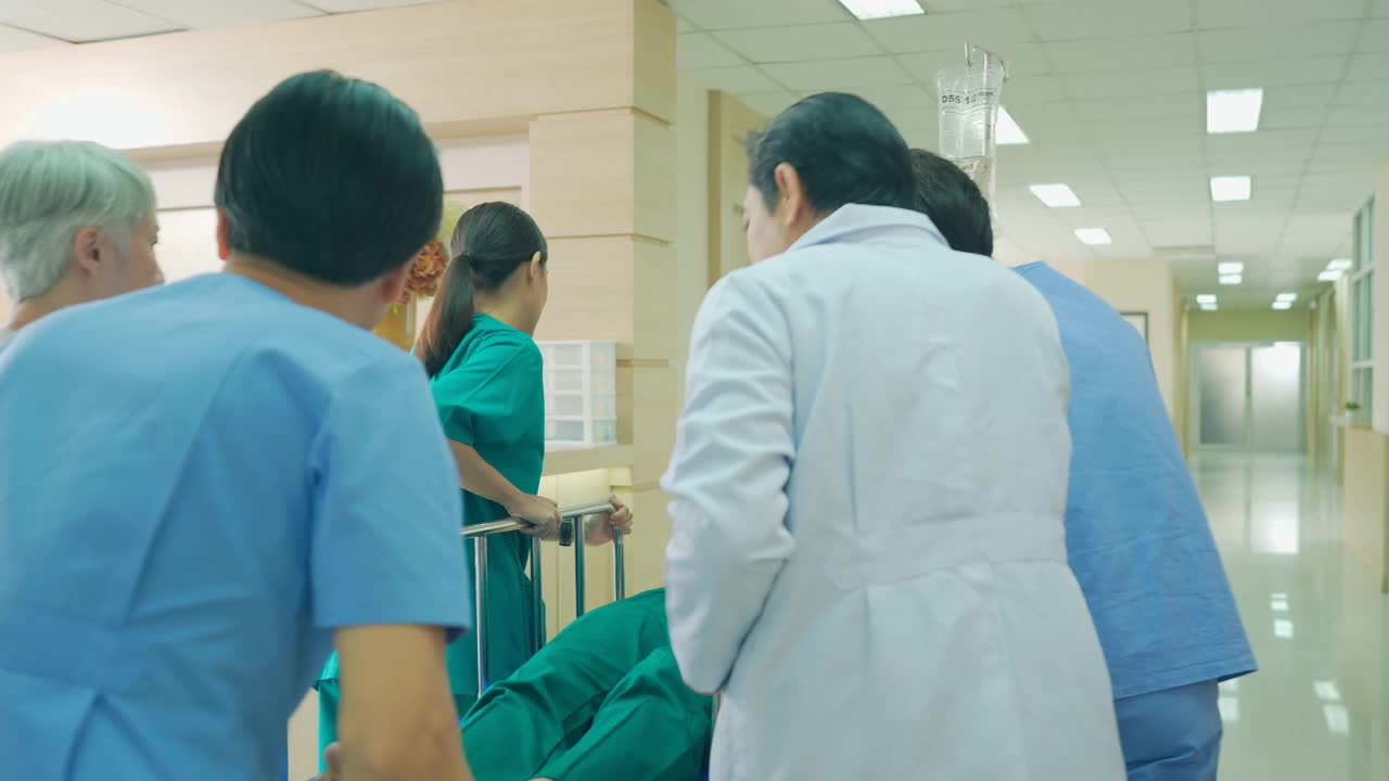 医院的走廊。视频下载