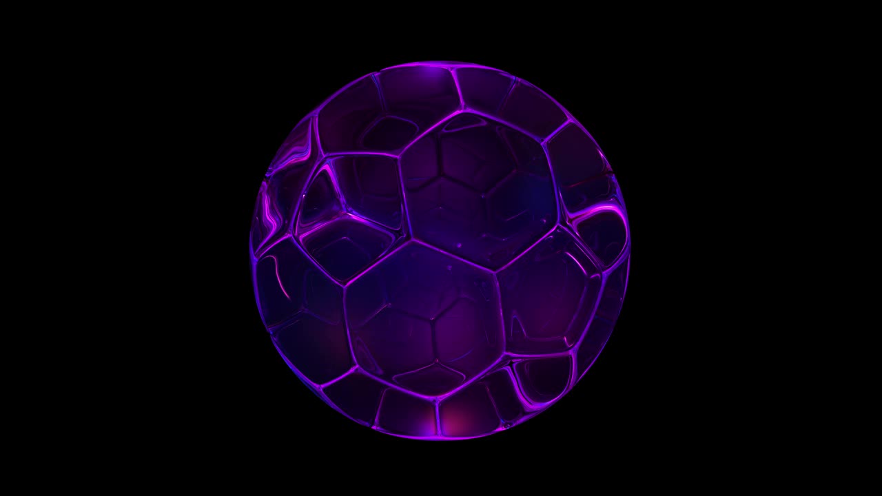 玻璃足球，4K循环足球视频下载