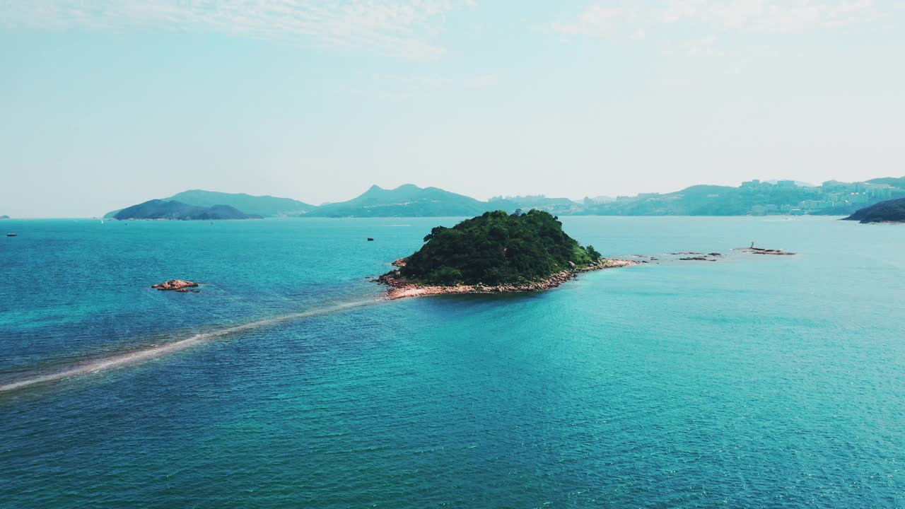令人惊叹的鸟瞰西贡，香港著名的度假胜地视频下载