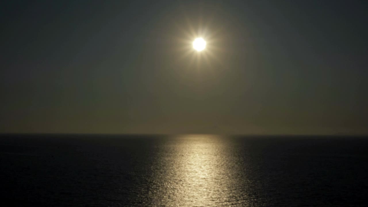 海上日落的美丽色彩视频素材