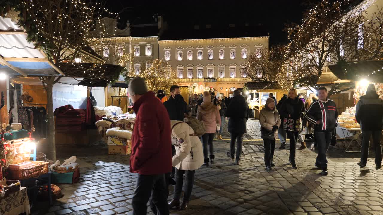 布达佩斯圣诞市场视频下载