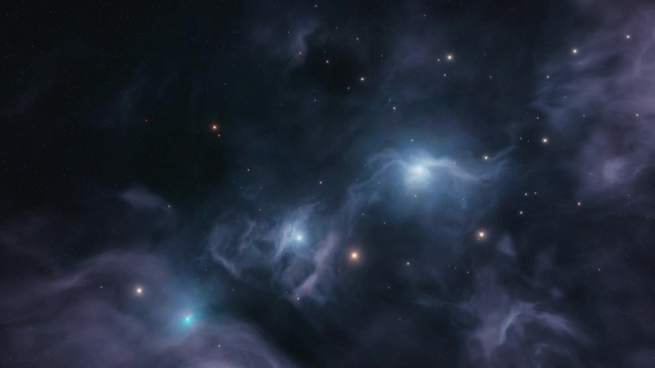 抽象的深空星云背景视频下载
