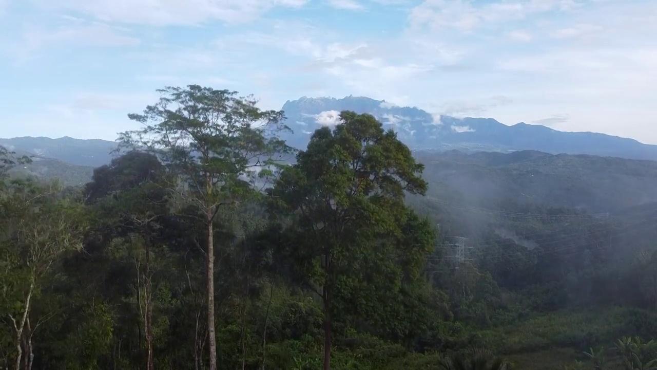 基纳巴卢山。沙巴。马来西亚的地标视频下载