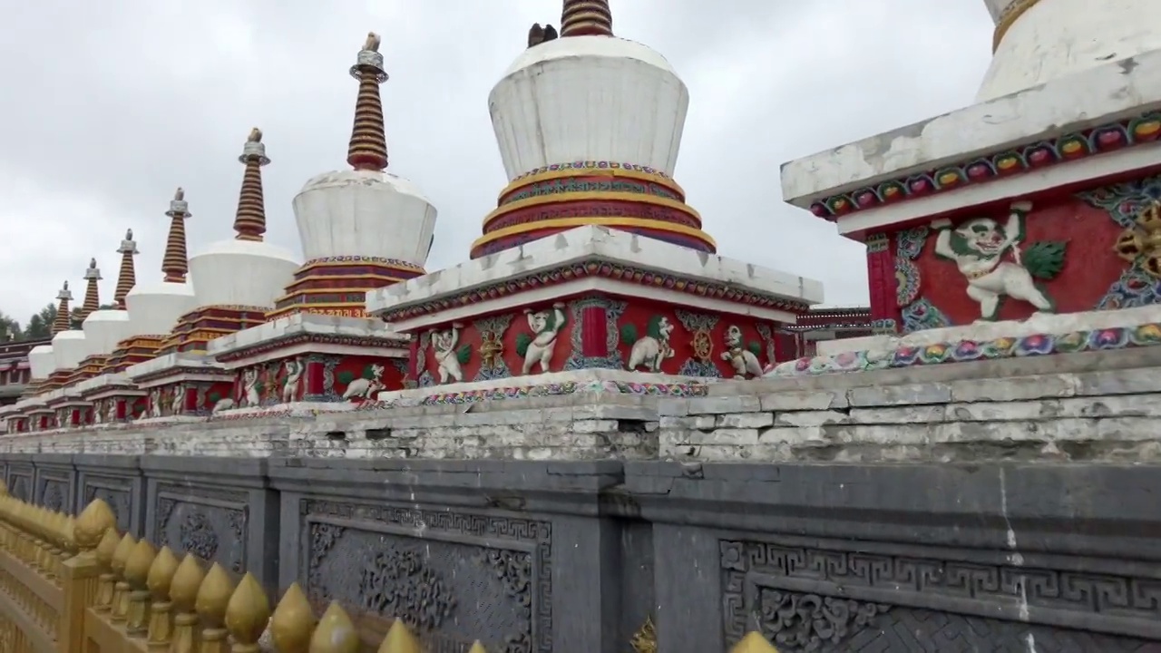 西宁市著名的佛教圣地塔尔寺视频下载