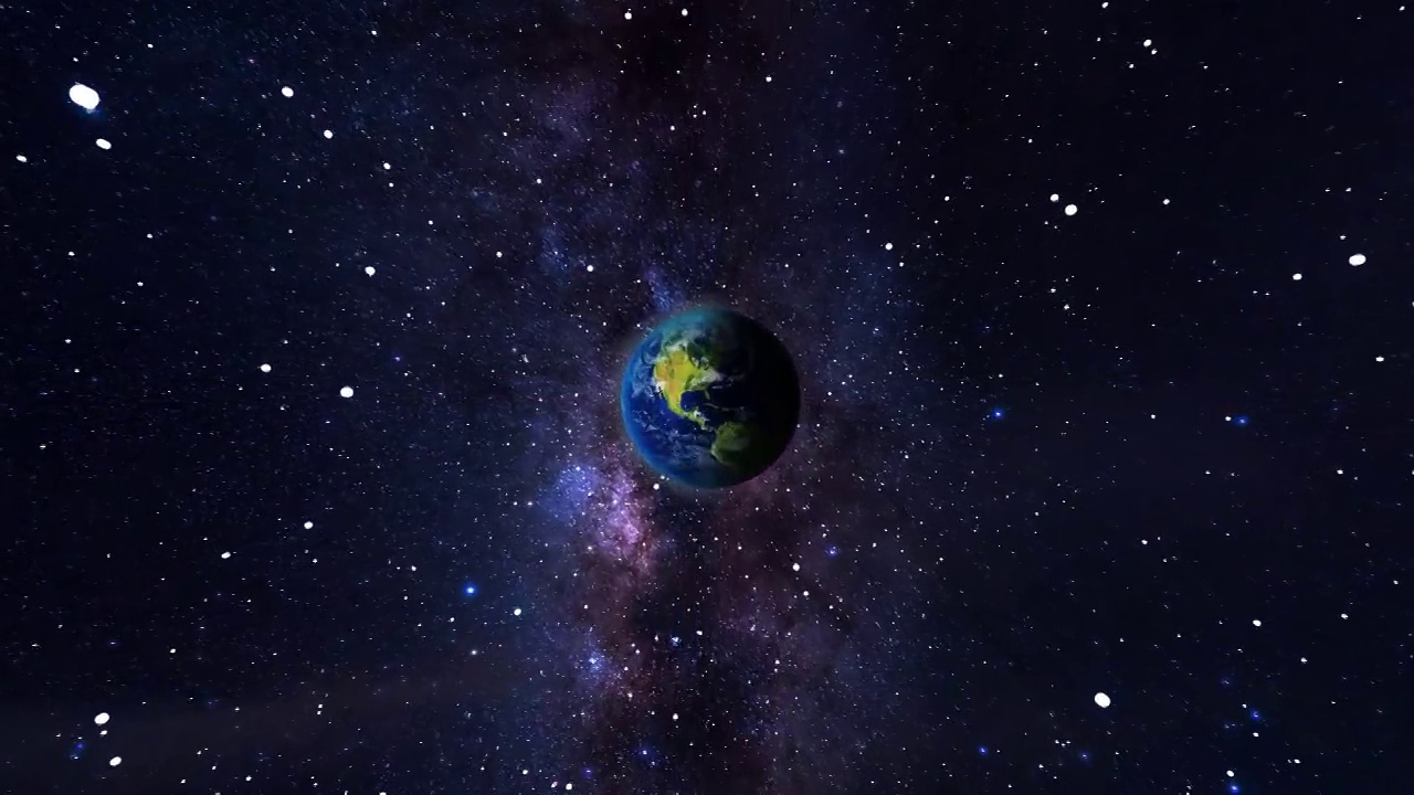 旅行太空到地球4K分辨率的快速旅行。绿屏视频下载