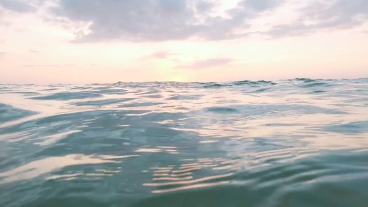 落日海洋。视频素材