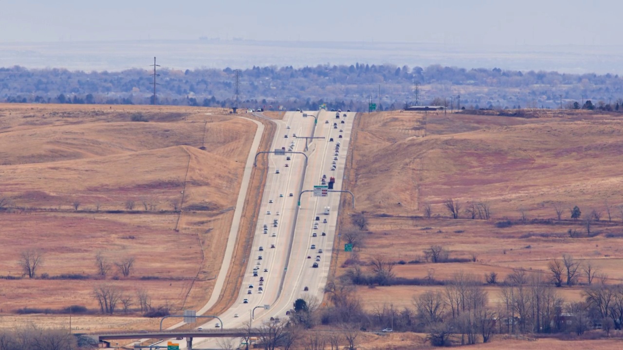 美国从博尔德到丹佛的36号高速公路视频下载