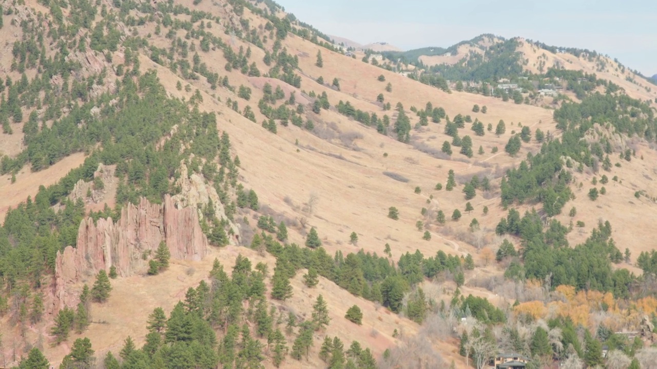 科罗拉多州博尔德的丘陵地带视频下载