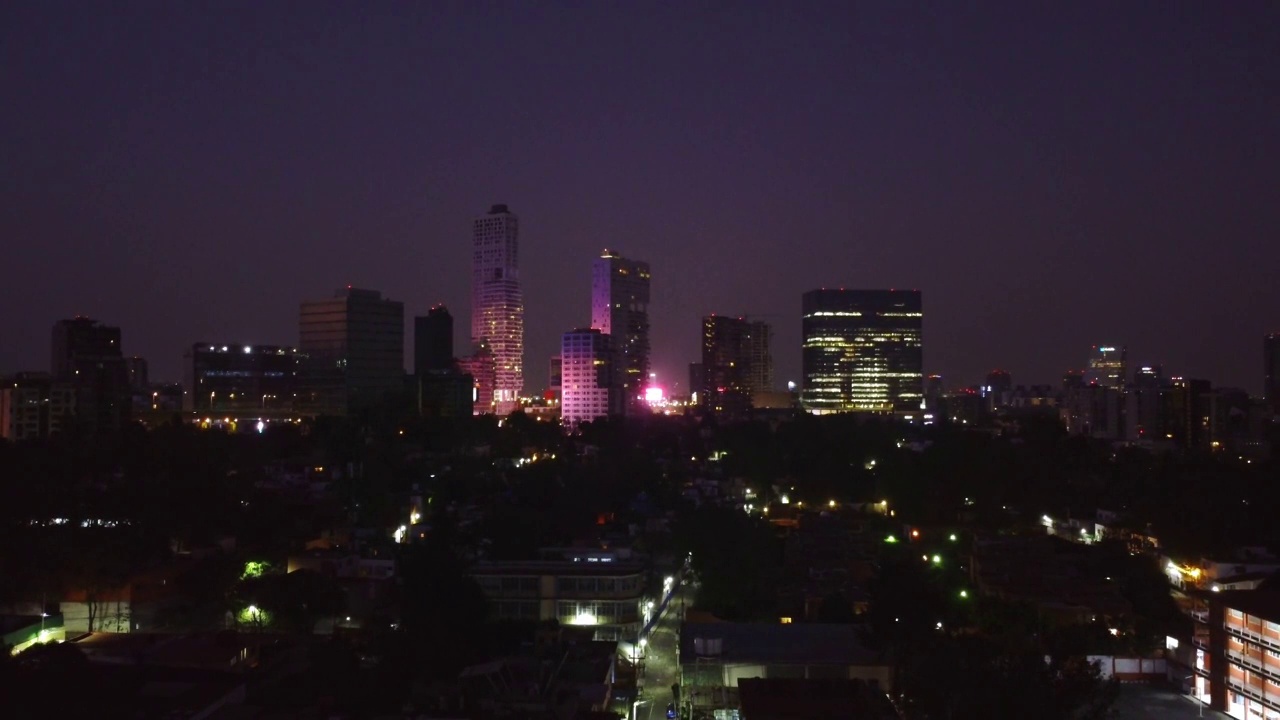 晚上的城市视频素材