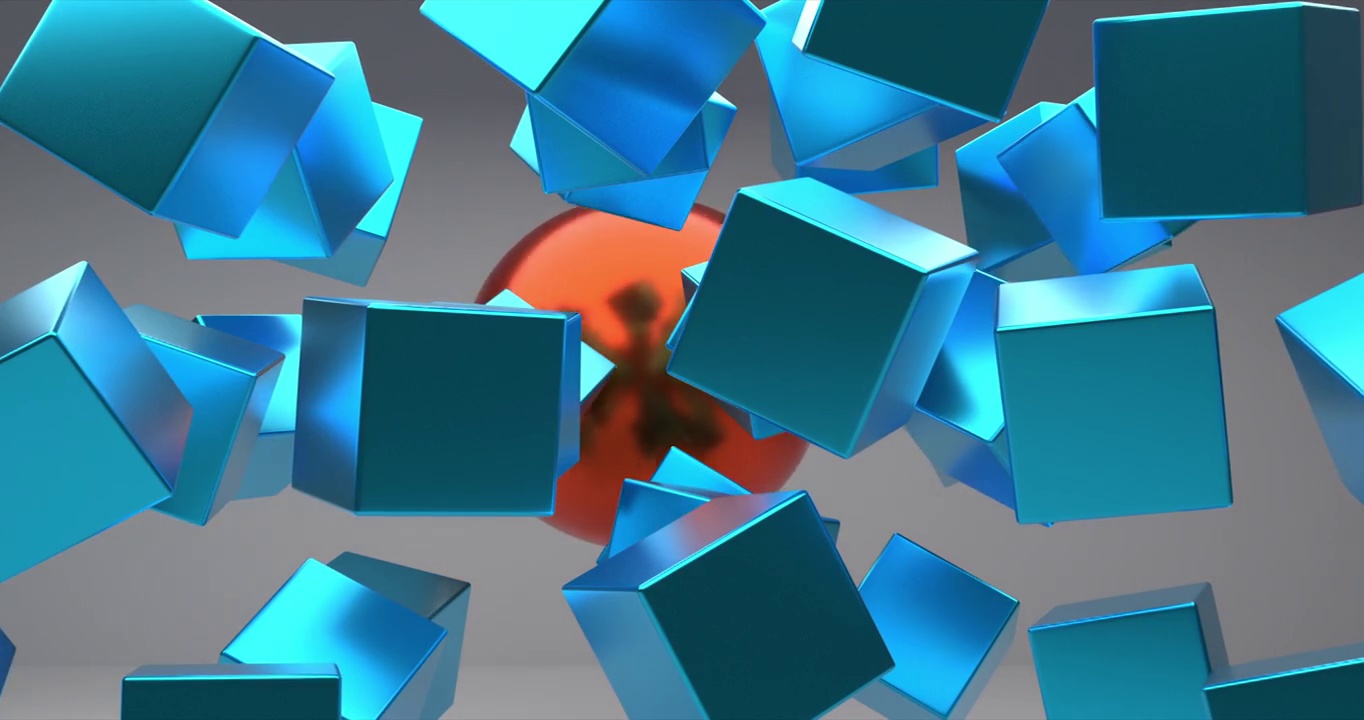 立方体形状的探险家视频素材
