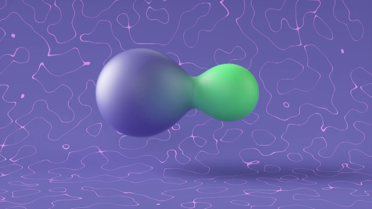从一个紫色背景的球抽象。视频下载