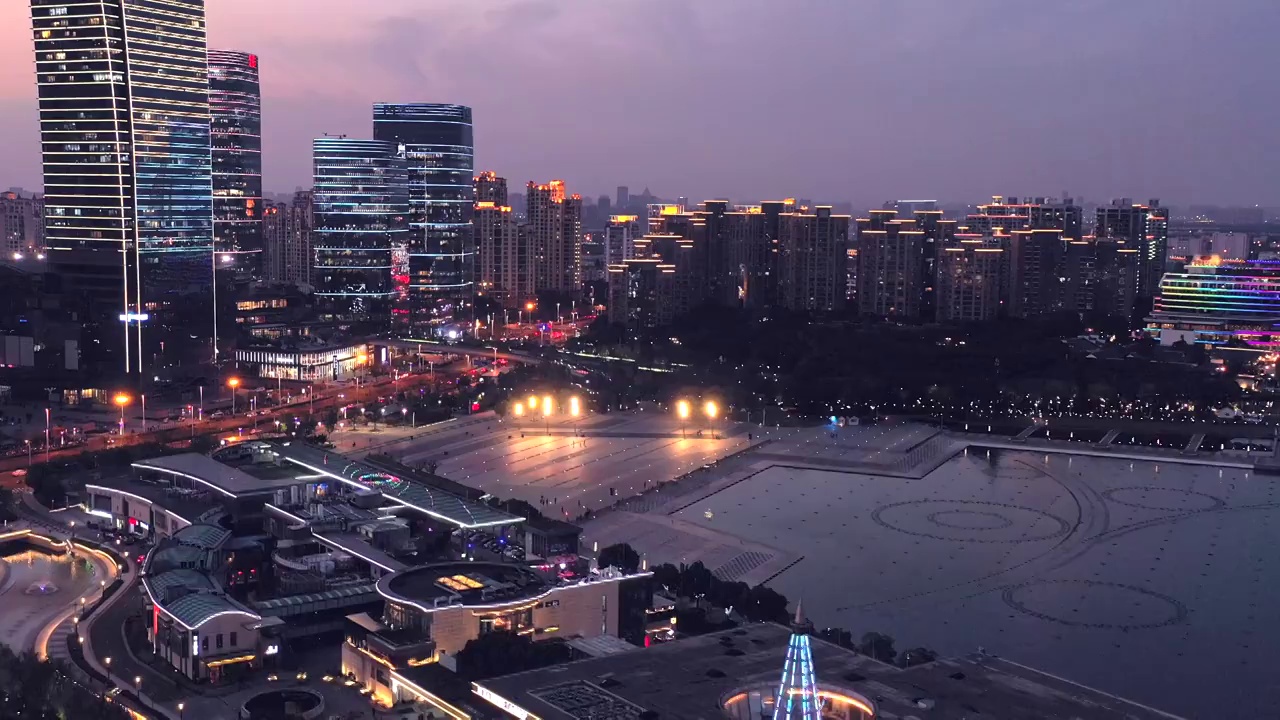 苏州城市的自然风光视频下载