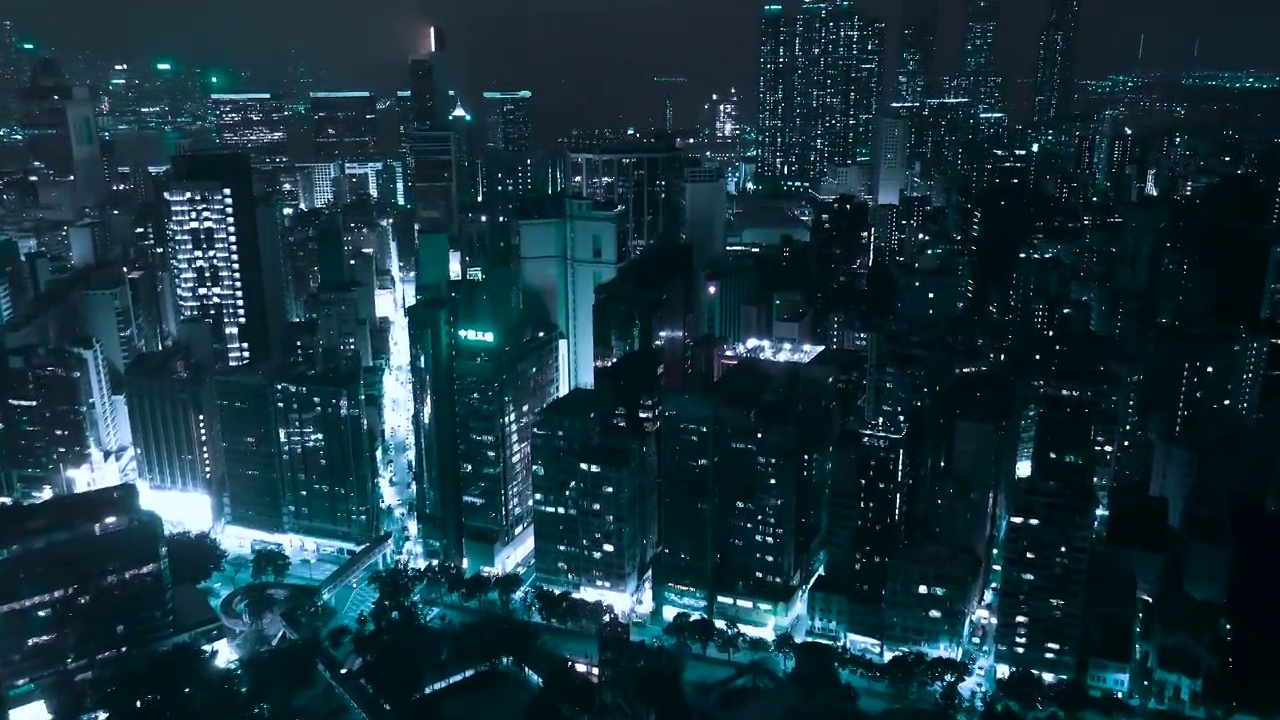 香港九龙住宅的无人机图视频素材