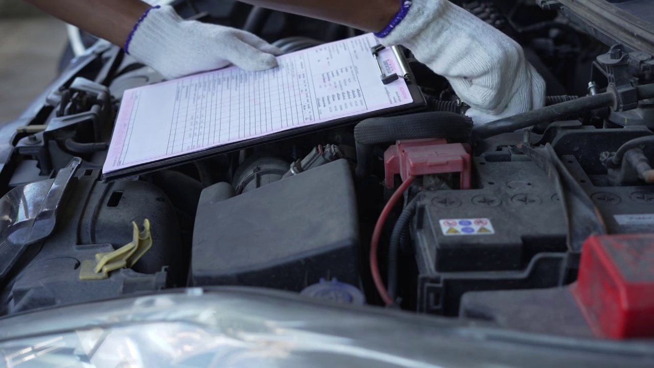 专业汽车修理工修理发动机视频下载