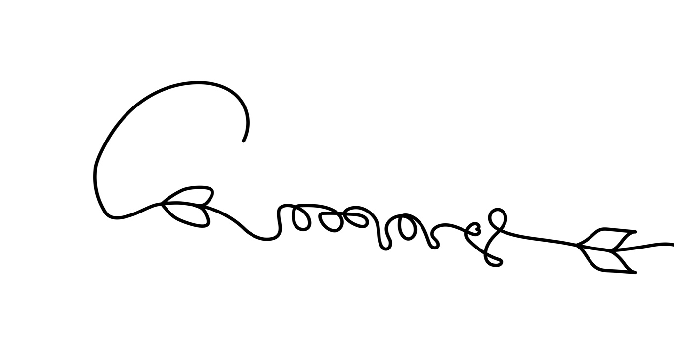 动画插图。连续的一行心和liebe(德语中的爱)，形似一支箭。手绘的极简主义风格。4 k的视频视频下载