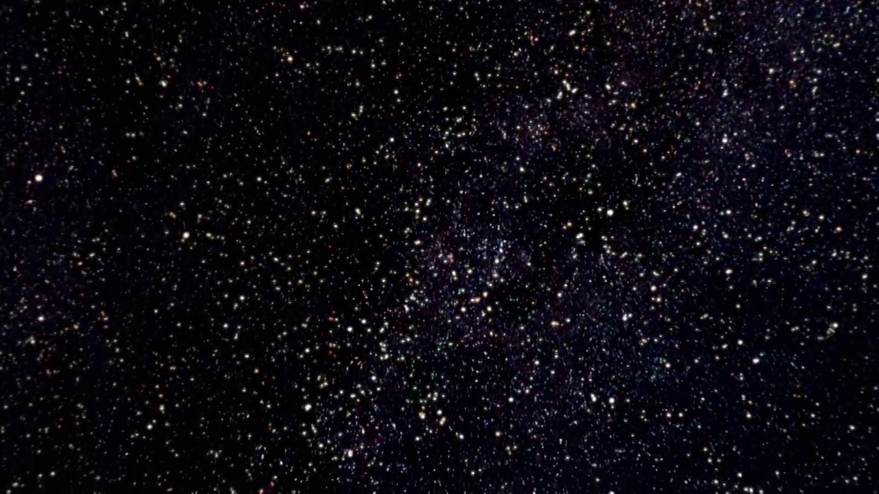 银河繁星满天。视频素材
