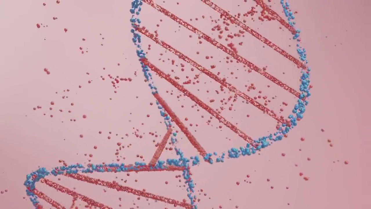 移动DNA链与美概念背景视频下载