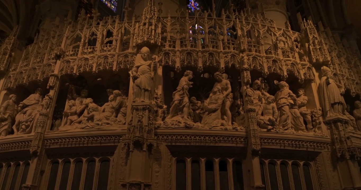 巴黎圣母院，沙特尔，Eure and Loir, France视频素材