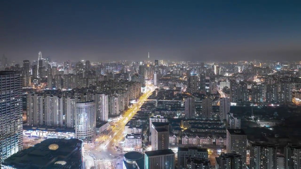 城市夜景的超缩视频素材