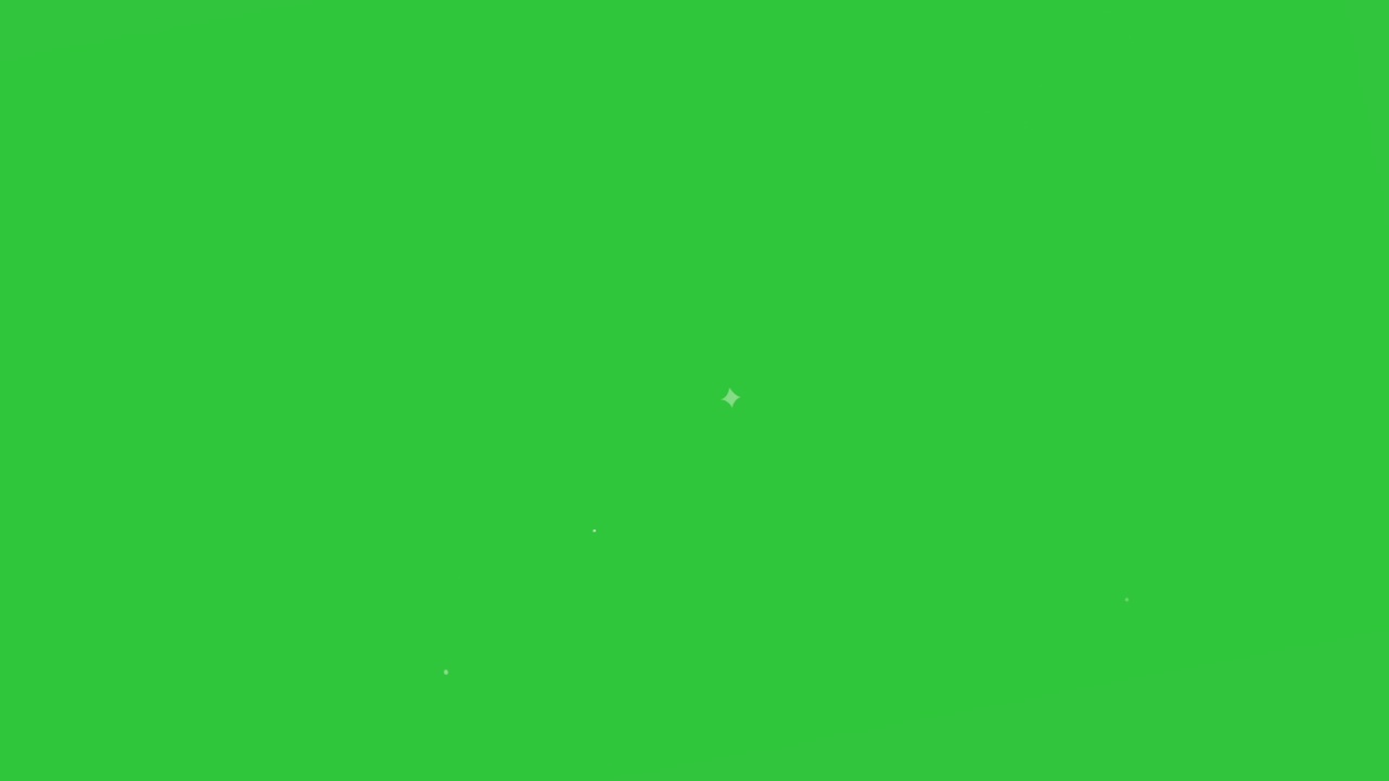 陨星运动图形与绿色屏幕背景。色度键上的火和烟痕迹。视频素材