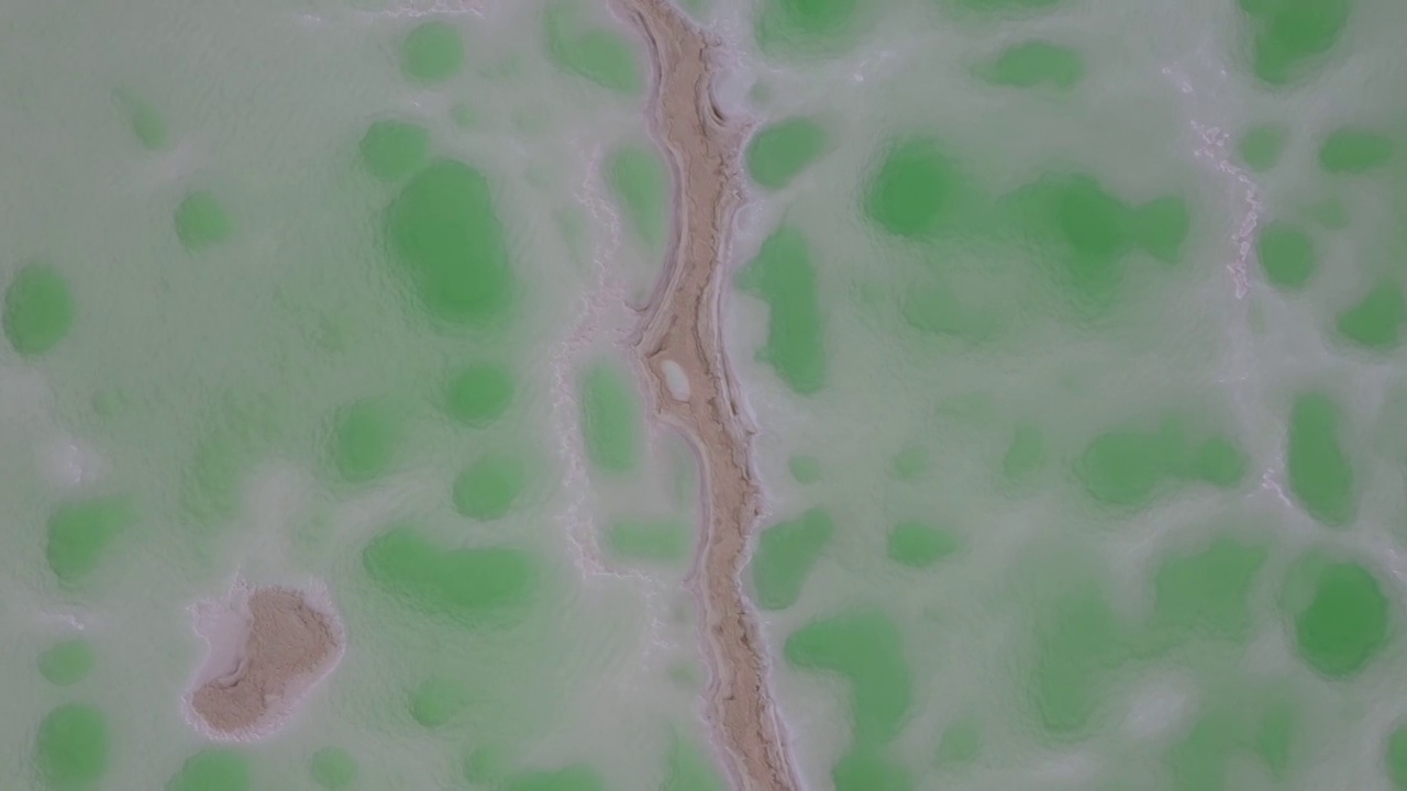 翡翠湖，盐湖视频素材